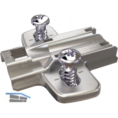 HETTICH Anschraub - Kreuzmontageplatte - mit Systemschr. 9071628, Distanz 5