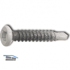 SFS-SR2 Armierungsschraube 4.2x25 PH 2 verzinkt Kopf nach RAL9016 weiß besch.