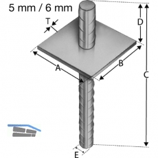 SIMPSON Sttzenfuss PA 70G feuerverzinkt