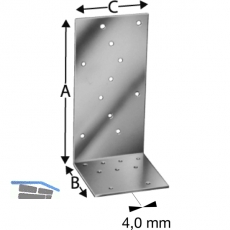 SIMPSON Winkelverbinder AJ 60416 feuerverzinkt mit Zulassung