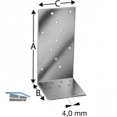 SIMPSON Winkelverbinder AJ 80416 feuerverzinkt mit Zulassung