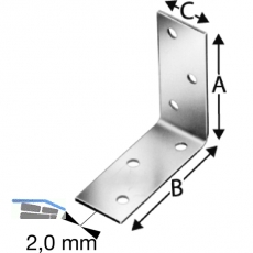 SIMPSON Winkelverbinder ANPS 60x 60x2.0x 25 feuerverzinkt ( ANPS206625 )