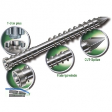 SPAX Terrassenschraube mit Zylinderkopf 5.0x 50 Torx 25 Edelstahl A2