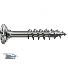 SPAX-FEX H Beschlagschraube 4.0x 35 PZ 2 Stahl silber fr Holzbefestigungen