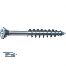 SPAX-M Senkkopf 3.5x 45 Teilgewinde Torx 15 verzinkt-blau