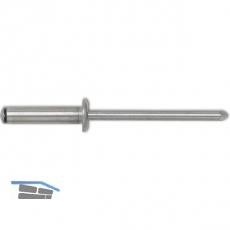 Spreizniete Flachrundkopf 4.0x16 Aluminium mit Stahldorn