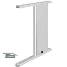 C 3000 Tischgestell rechtes Seitenteil C- Fu; H: 712mm; T:750mm; RAL 9006 Tiger