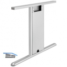 T 3000 Tischgestell Seitenteil (li/re) T- Fu; H: 712mm; T:750mm; RAL 9006 Tiger