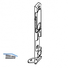 Kantenriegel MACO-MULTI fr 4 mm Falzluft, unten, Stahl verzinkt silberfrbig