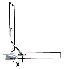 ffnungsbegrenzung m. Bremse, kurz, 244 mm, Zinkdruckgu silberfrbig (52976)