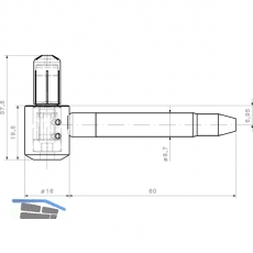 SECOTEC Einbohrband Unterteil Holz 16 mm hhenverstellbar verzinkt SB-2