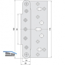 Aufnahmeelemente VX 7502-3D, Stahl verzinkt
