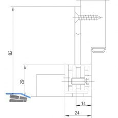 Aufnahmeelemente VX 7502-3D, Stahl verzinkt