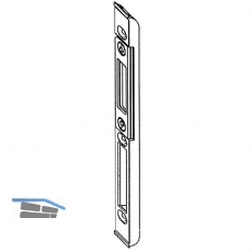 Schlieblech F+ R m. verstell. Stahleinstzen zu Z-TS u.G-TS, silber 55987