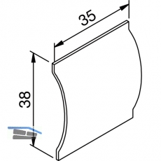Klammernset fr T-Blende HELM GT-L 80, 1 GT = 4 Stck