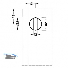 CAMAR Abdeckkappen fr Modell 816, Bohrer 35, Kunststoff wei