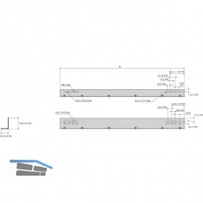 ACCURIDE 634XX Winkelsatz, Lnge 305 mm