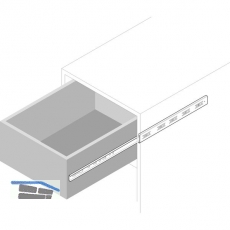ACCURIDE 2132 Kugelkfigfhrung - Teilauszug, Schienenlnge 400 mm