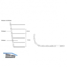 Smart Case Beschlag-Kassettenmodul, KB 600 mm, Aluminium natur eloxiert