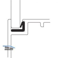 Glasdichtung Standard, Kunststoff transparent