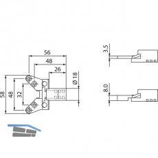 Anschraubtaschen INCANTO Standard - 11 mm
