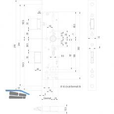 Fluchttrschloss 1821,Flachstulp,2-flg.Funk.B/EN179/1125,DM 30,univer.Edelstahl