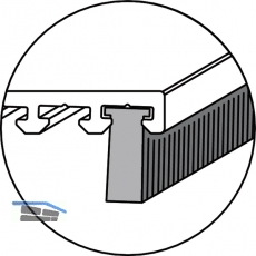 Brstendichtung Eifel PB 48, Hhe 10 mm, Kunststoff grau