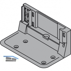BLUM SERVO-DRIVE Aufnahmewinkel 2-fach, 95x138, 5, KS RAL 7037 staubgrau