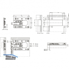 CAMAR 807XL RV Unterschrankaufhnger rechts, Stahl verzinkt