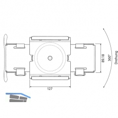 CPU-Halter Modell 005, Farbe schwarz