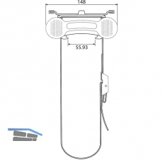 CPU-Halter Modell 005, Farbe schwarz