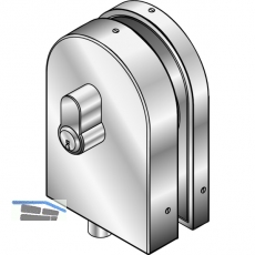 Eckschloss Prestige, PZ-vorgerichtet, 8 - 12 mm, (14.400) Edelstahl