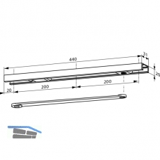 Gleitschiene G96 N K8/K12, links