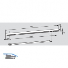 Gleitschiene G96 N20 K8/K12, links
