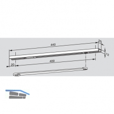 Gleitschiene G96 N20 K8/K12, rechts