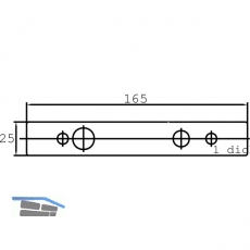 Oberes Lager DORMA PT 21 m. hochdrehbarem Bolzen  15 mm, silber elox. (01.118)