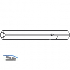 DORMA Drckerstift PR 114 PB FS - Vierkant 9 mm, 97 mm, Stahl verzinkt