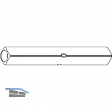 DORMA Drckerstift PR 127 FS - Vierkant 9 mm, einseitig, 68 mm, Stahl verzinkt