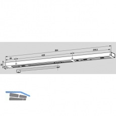 Gleitschiene G-EMR, silber