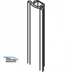 Dichtungsprofil zu Wandanschlussprofil HAWA, 3500 mm, schwarz