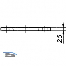 HEKNA Distanzplatte zu Kastenschloss 203 bei schlanken Tren, KS transparent
