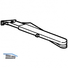 Flachgestnge mit Feststellung m. Abschaltung fr TS 73/83, silber