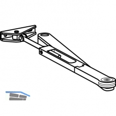Flachgestnge mit Feststellung o. Abschaltung fr TS 72 silber