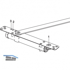 Trschlieer DORMA integiert ITS 96 2-4, Flgelb.-1100 mm, Achse 4 mm verlngert