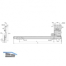 ACCURIDE 1321 Beschlgegrt., Lnge 557 mm, Stahl schwarz chromatiert