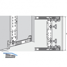 ACCURIDE 1432 Scharnierleiste, Stahl schwarz