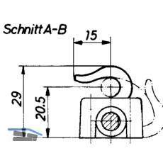 HEKNA OBJEKT UNIVERSAL SYSTEM 24 Drehstangenschloss Dornma 38 mm