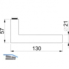 ECO Drckerlochteil D 310 - VK 9 mm, FS, Edelstahl matt