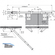 Schliefolgeregler SR Basis-1 fr Flgelbreiten bis 1600 mm, Stahl verzinkt
