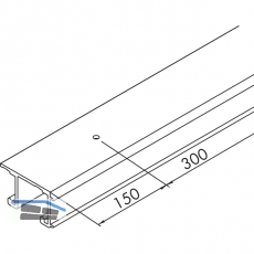 EKU COMBINO 20/35 H DoppeL - Laufschiene gelocht, Lnge 2500, Aluminium